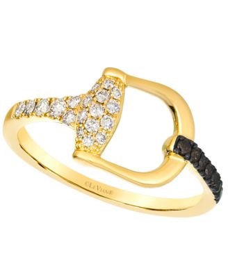 Nude Diamond (0.20 ct. t.w.) & Chocolate Diamond (0.10 ct. t.w.) Ring in 14k Honey Gold