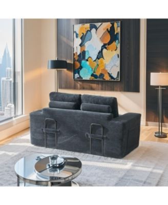 Loveseat Sofa Bed with Memory Foam, Steel Frame, No Assembly