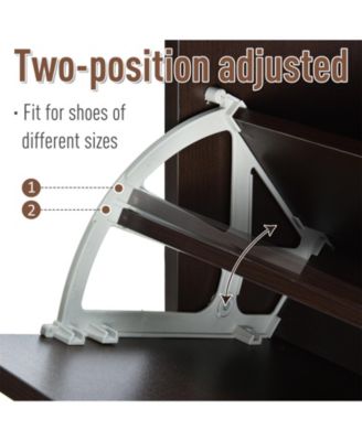 Shoe Storage Cabinet with 3 Large Fold-Out Drawers,