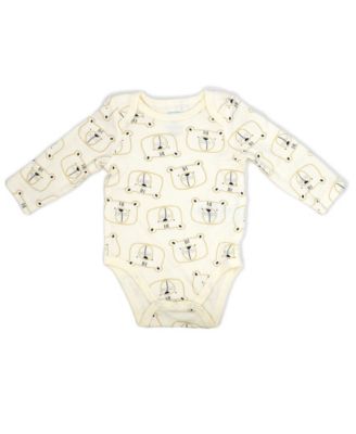 Baby Boys' Bears Print Overall, Bodysuit and Cap, 3-Piece Set