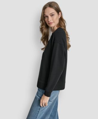 Women's Stacked Foil Logo Crewneck Sweatshirt