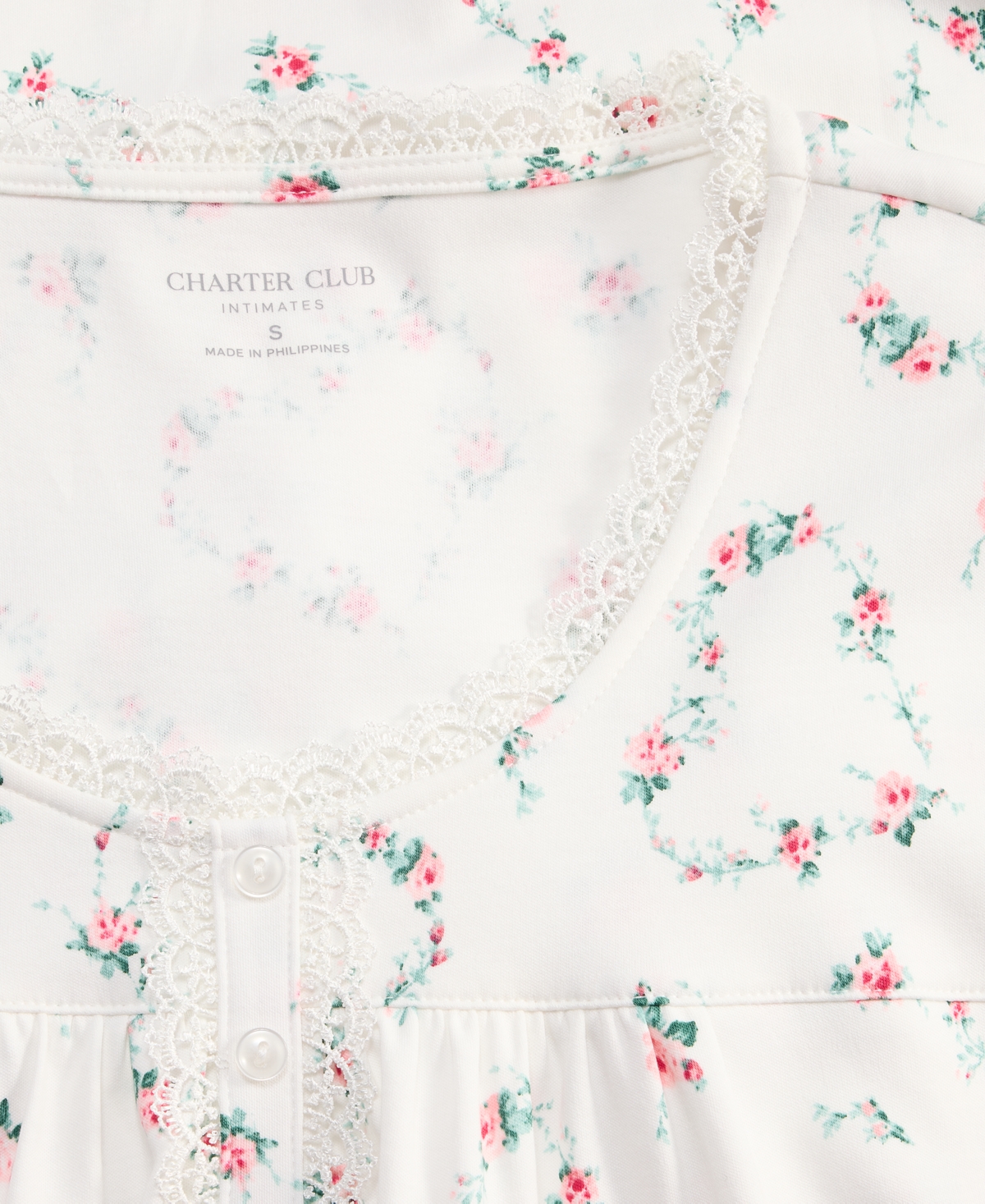 Charter Club Women's Cotton Printed Nightgown, Exclusively at Macy's