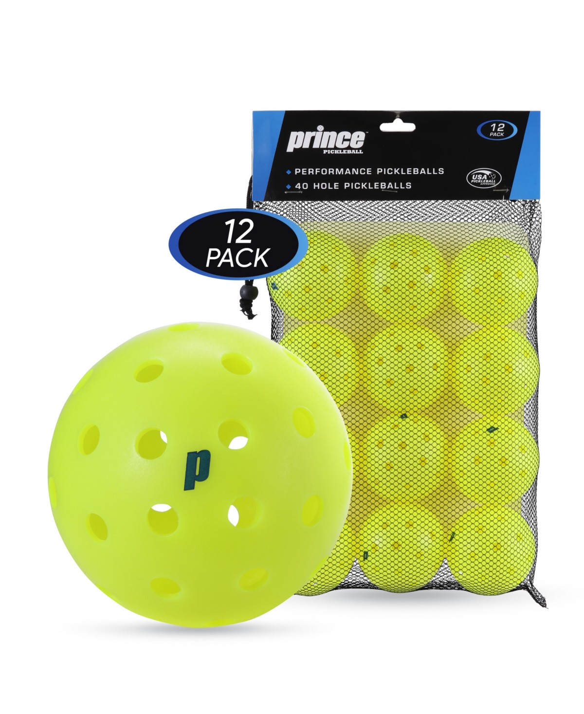 Prince 12-Pack Pickleballs