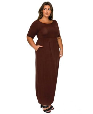Plus Size Eva Pocket Maxi Dress