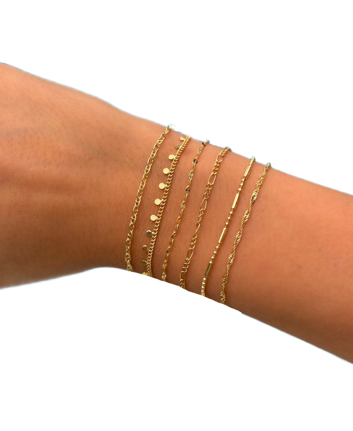 by Adina Eden Shiny Baby Mariner Gold Plated Chain Bracelet