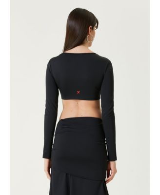 Women's Free Heaven Long-Sleeve Crop Top