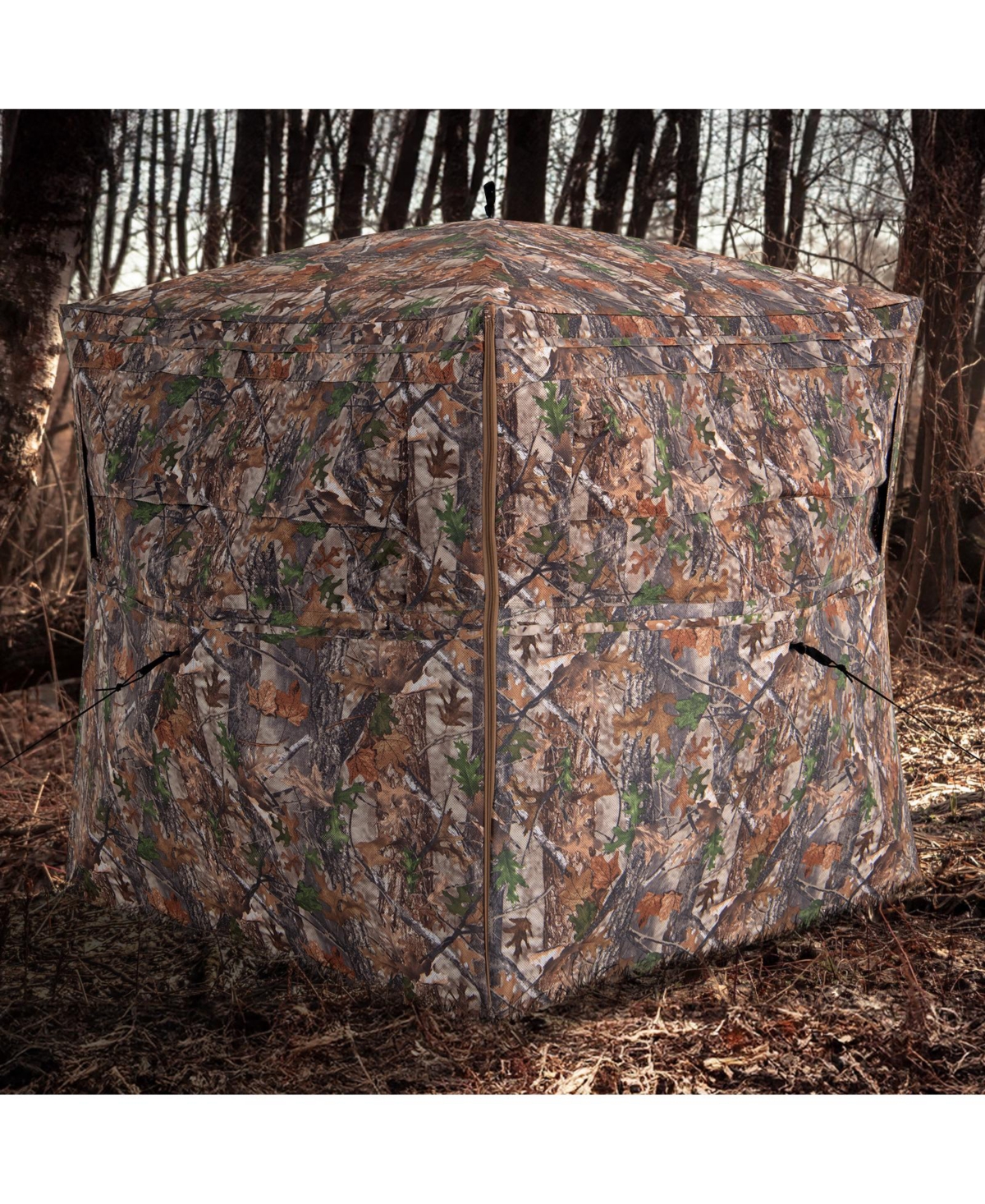 Skonyon Hunting Blind 360 Degree One-Way See-Through Ground Blind for 2-3 Person