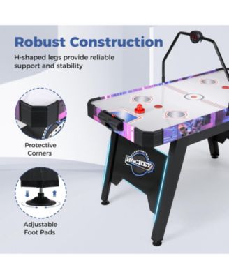 56 Inch Air Hockey Table with LED Digital Scoreboard and Powerful 12V Motor.