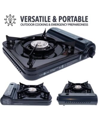 NEW 10,000 BTU CSA List Portable Butane Gas Stove with Carrying Case CSA Listed- Midnight