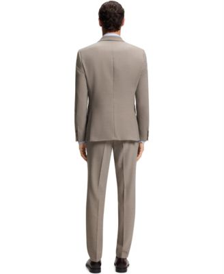 Men's 2-Piece Micro-Patterned Stretch Cloth Slim-Fit Suit
