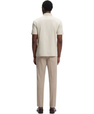 Men's Mercerized-Cotton Double B Monogram Polo Shirt