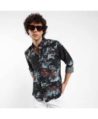 Men's Contrast Dab Shirt