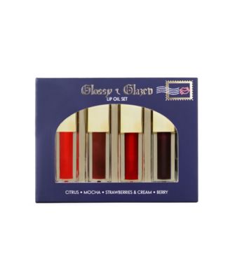 4-Pc. Glossy and Glazed Lip Oil Makeup Set, Created for Macy's