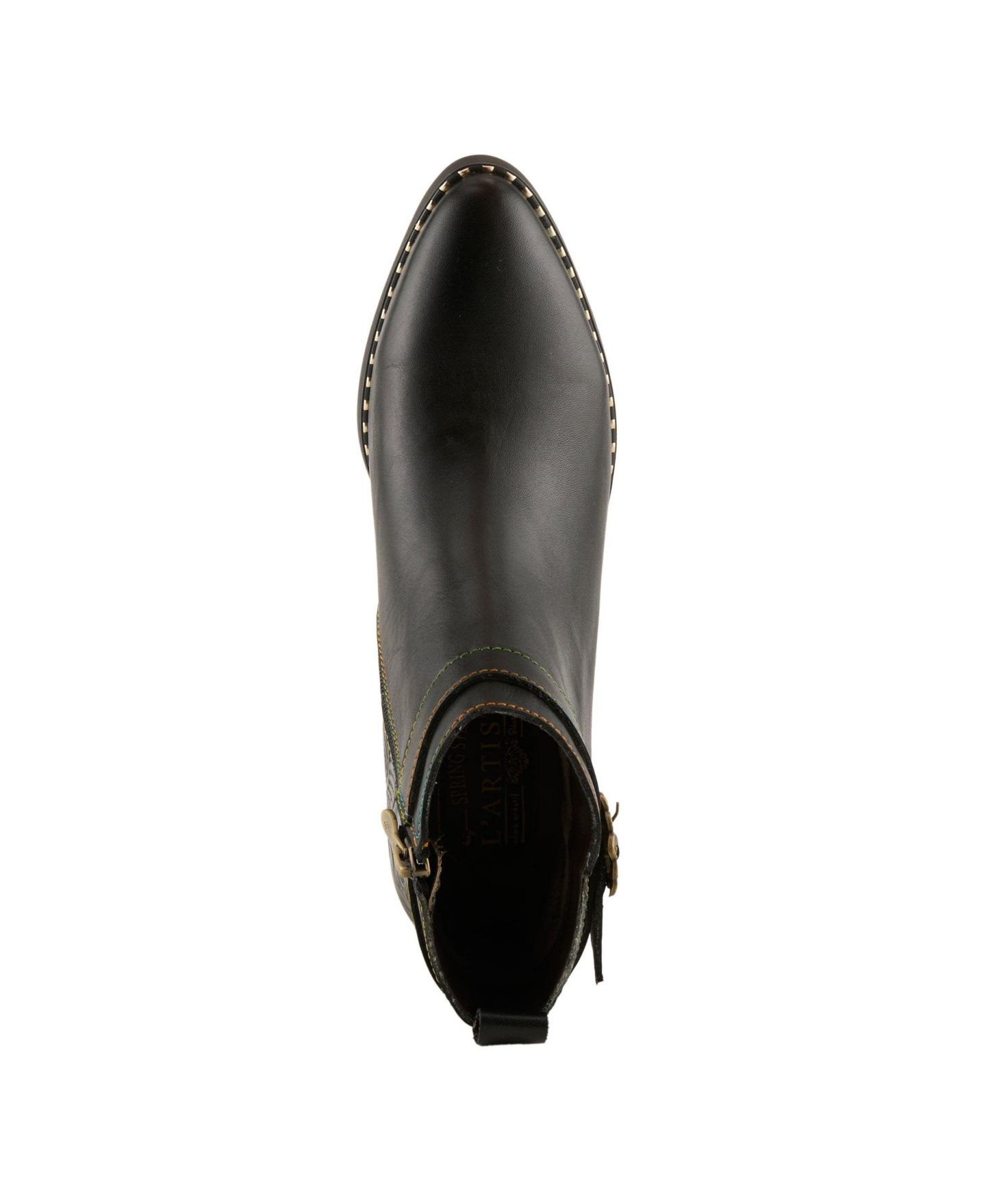 Женские ботинки L'Artiste Leather Ankle Boot, With Zipper Closure, Cushioned Insole, Faux Fur Lining, цвет: Чёрный — фото 3