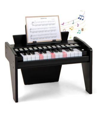 25 Keys Digital Piano with Music Stand,Teaching Mode,Lighted Keys, Adjustable Speed