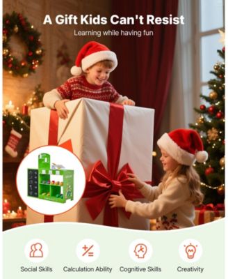 Wooden Pretend Play Grocery Store Toy Set with Accessories for Kids