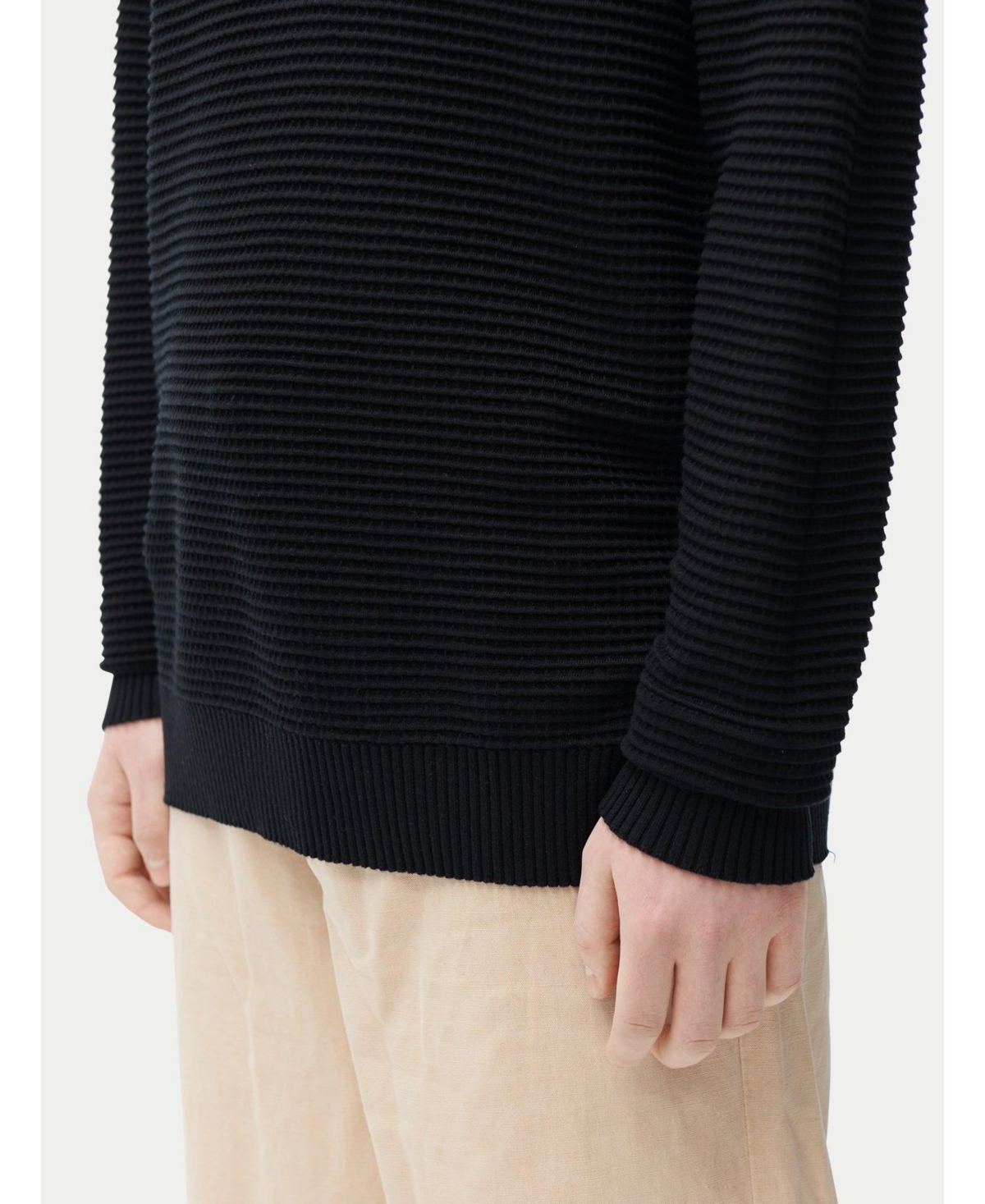 Gobi Cashmere Men's Textured-Knit Silk Cashmere Sweater