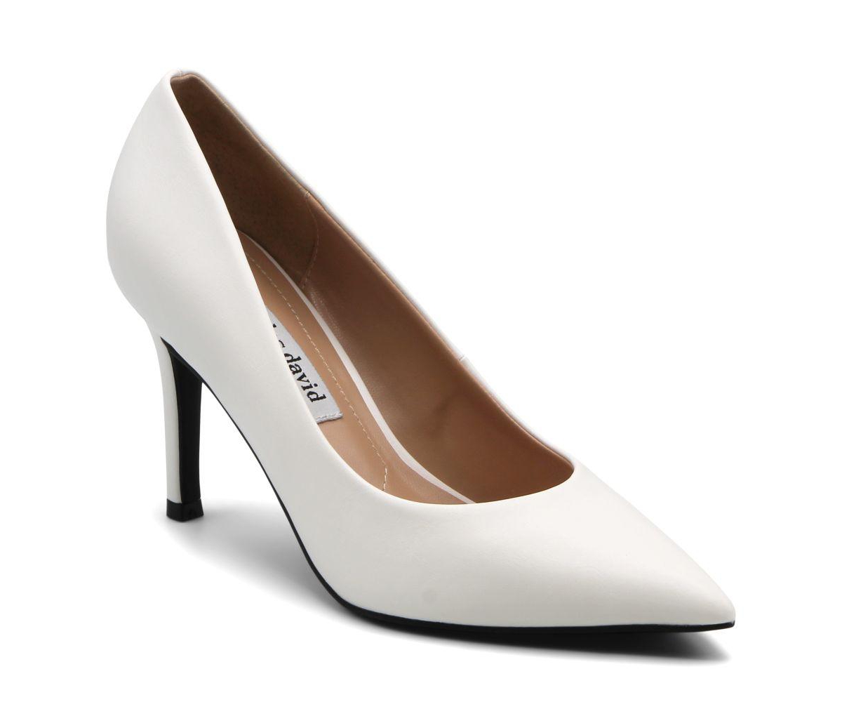 Charles David Womens Geno Stiletto Dress Pump - White