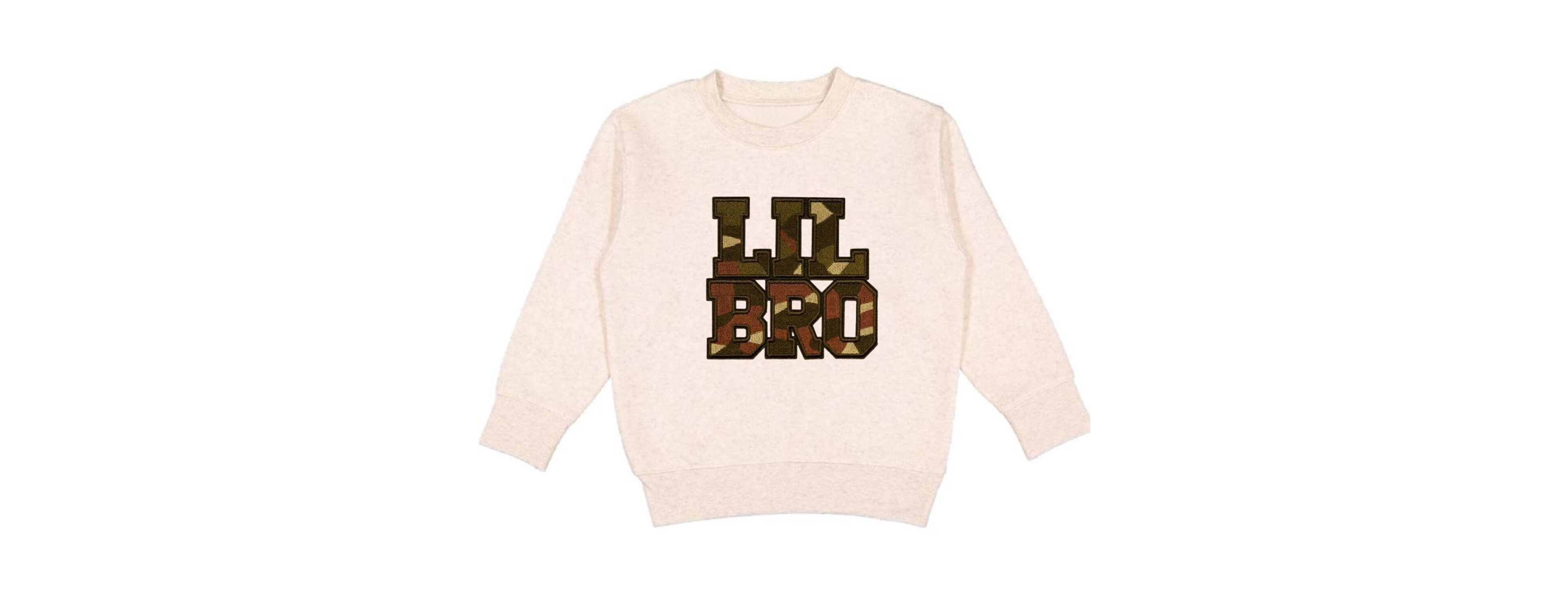 Sweet Wink Baby Boys Lil Bro Camo Patch Sweatshirt