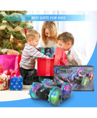 Amphibious Waterproof 360° Flips 4WD RC Stunt Car  2.4GHz All-Terrain Vehicle Birthday Gift