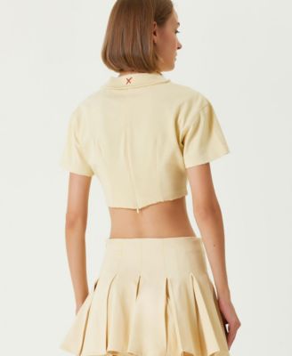 Women's Cotton Pleated Skirt