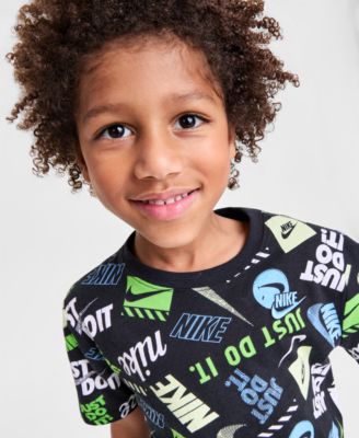 Boys' 4-7 Printed T-Shirt & Shorts  2-Piece Set