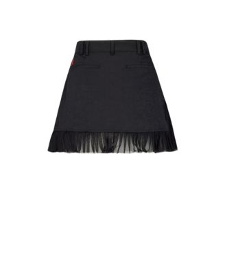 Women's Black Pleated Skirt