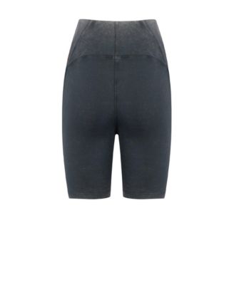 Women's Cotton Acid Wash Biker Leggings