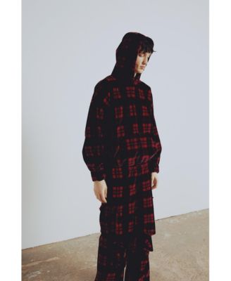 Women's Cotton Plaid Cargo Pants