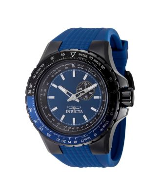 Men's 49722 Aviator Quartz VD72 Blue Dial Watch