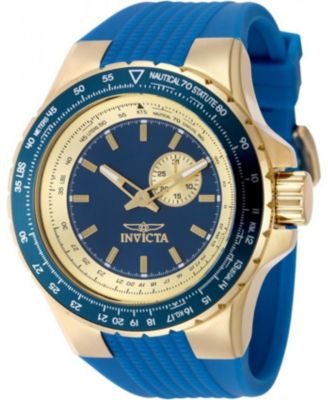 Men's 49727 Aviator Quartz VD72 Blue Dial Watch