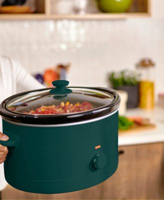 6-Quart Electric Slow Cooker, Forest Green