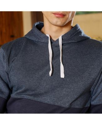 Men's Prussian Blue Block Pullover Hoodie