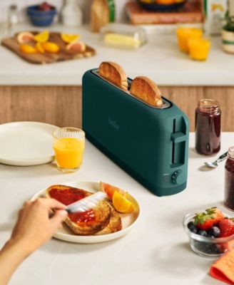 2-Slice Wide-Slot Slim Toaster, Forest Green