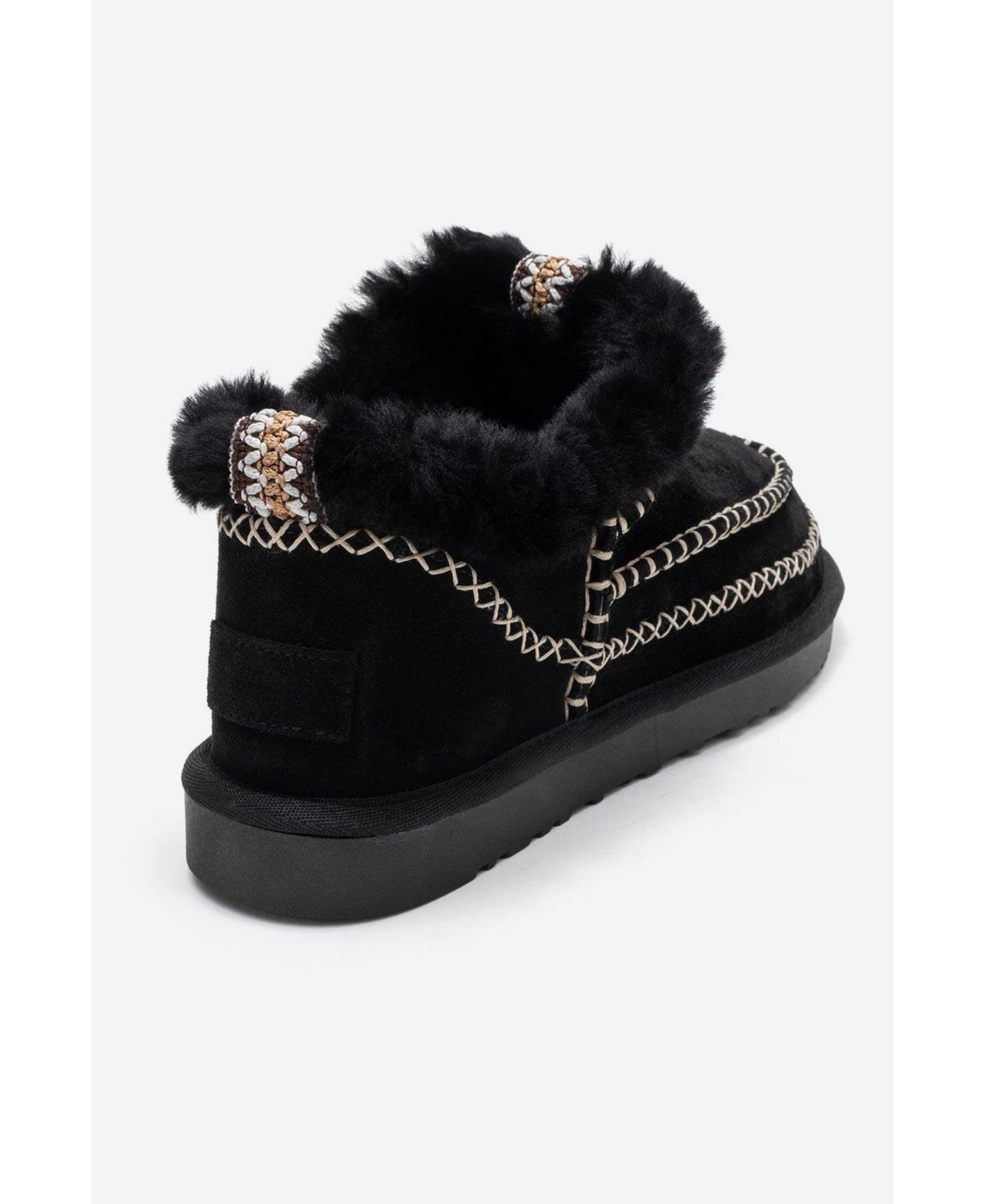 Женские ботинки Forever & Always Shoes Darel Leather Ankle Boot, цвет: Чёрный замшевый кожаный — фото 5