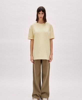 Women's Cotton Destroyed Logo T-Shirt