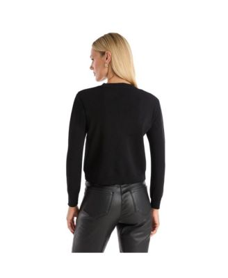 Women's Loretta Knit Cardigan Top - Black