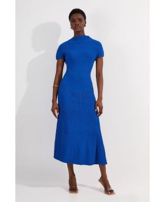 Cubic Zirconia Michael Kors Ribbed Knit Dress Michael Kors Women's Ribbed  Lace-Up Sweater Dress Electric