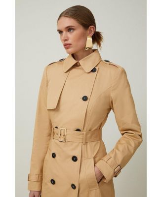 Women's Tailored Classic Belted Trench Coat