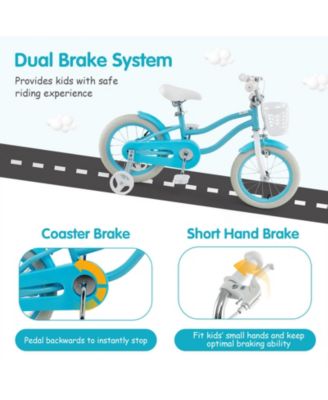 14 Inch Kids Bike with Dual Brakes and Adjustable Seat