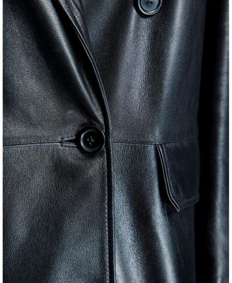 Women's Leather Blazer