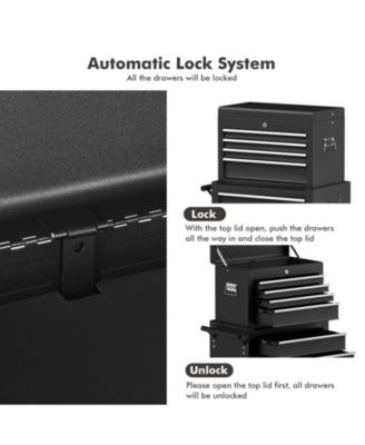 Rolling Cabinet Storage Chest Box Garage Toolbox