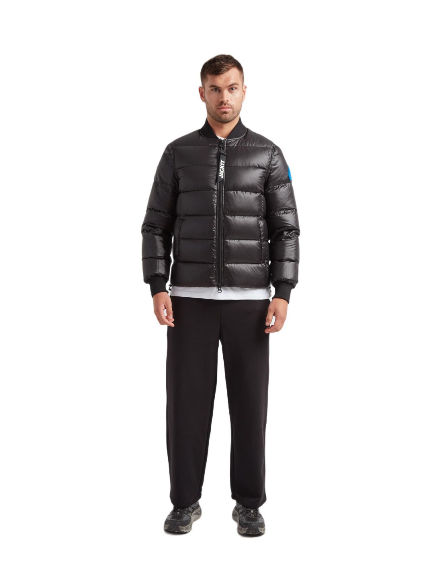 Мужская куртка JACK1T Vortex Long Sleeve Bomber, цвет: Чёрный — фото 1