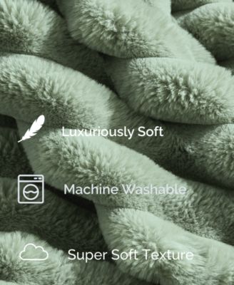 Ultra Plush Raschel Mink Blanket, Twin/Full