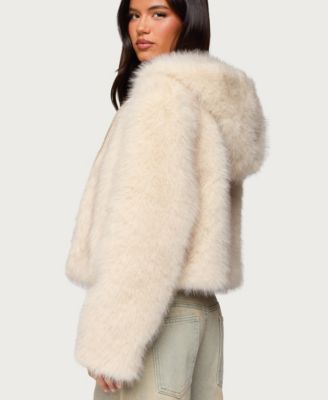 Women's Beyonca Hooded Faux Fur Jacket
