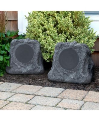 Pair of Wireless Waterproof Rechargeable Bluetooth Outdoor Rock Speakers