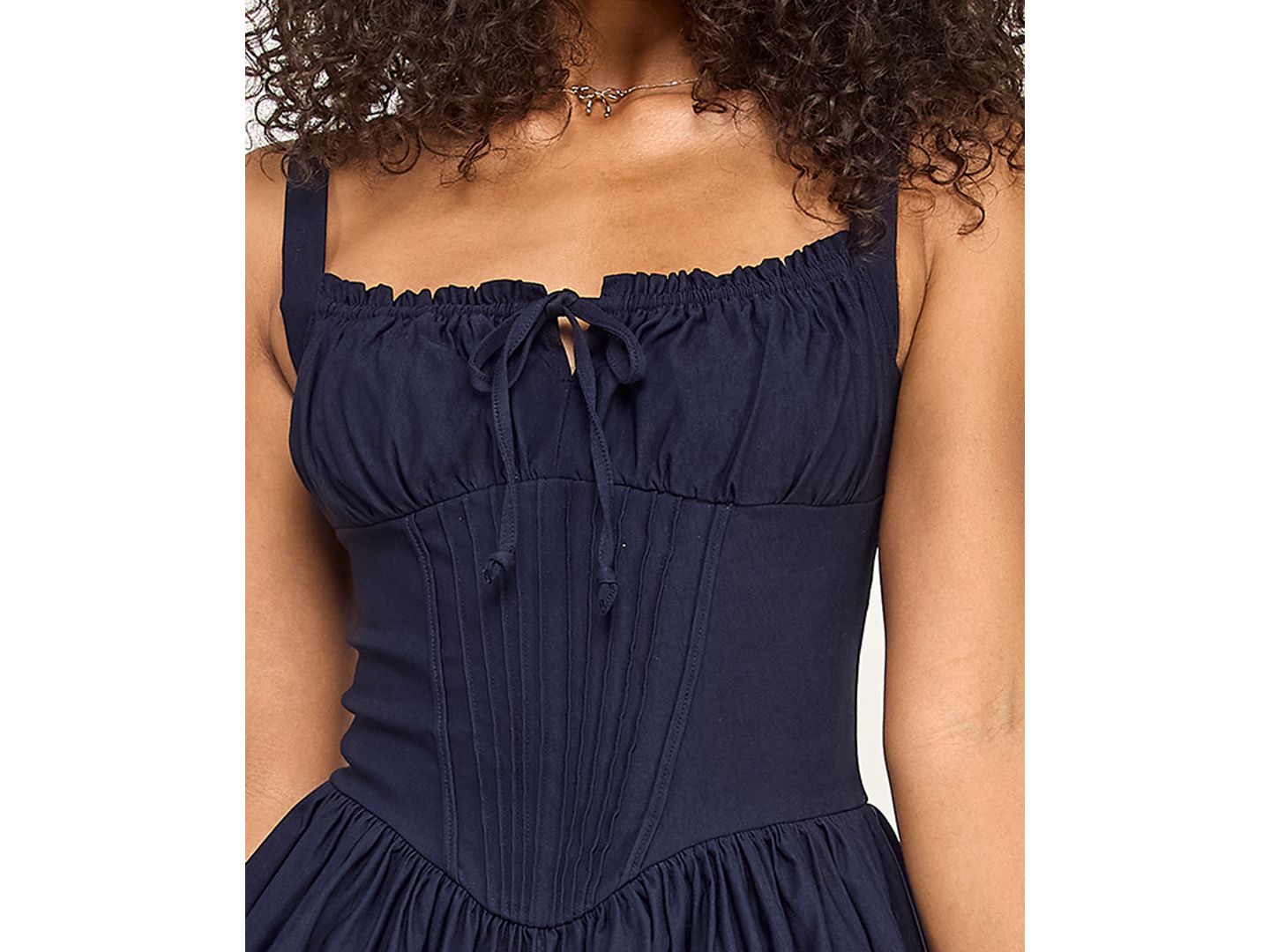 Женское платье KATIA RAE Soft Gathered Bust Corset, цвет: Тёмно-синий — фото 3