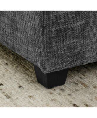 Cloud 4-Seat Chenille Sofa Sleeper with Ottomans & Pillows (Grey)