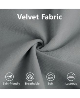 Super Comfort Oversized Modular Velvet Sectional Sofa Couch with Ottoman, Grey