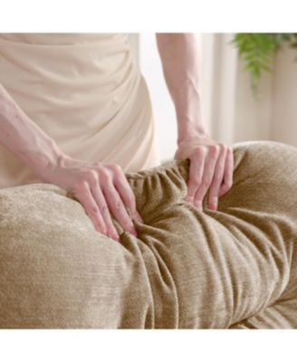 Modular Sectional U Shaped Couch with Ottoman, Soft Chenille Fabric, Camel